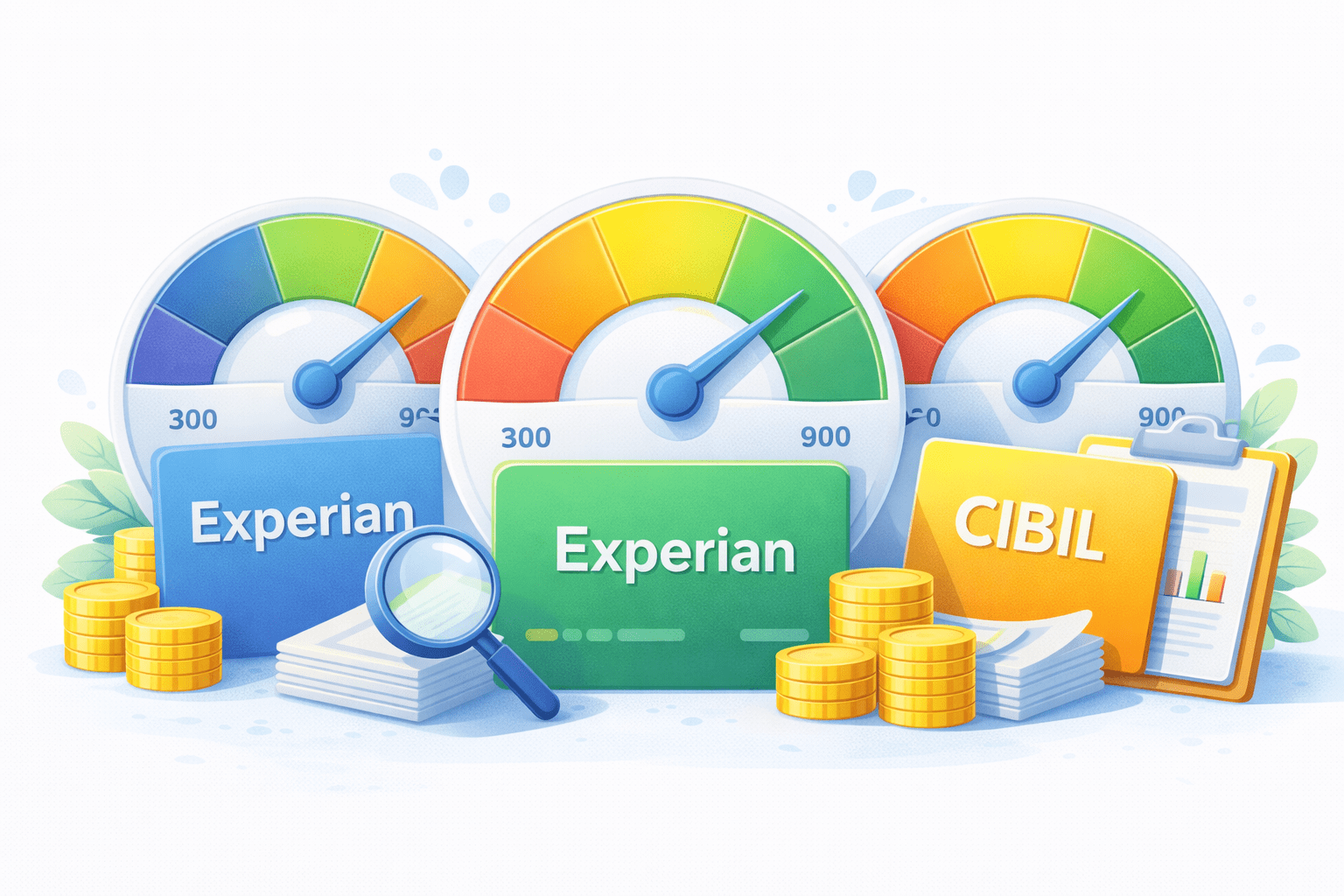 Difference Between CIBIL, Experian and Equifax (2026 Guide) 2 Difference between CIBIL, Experian and Equifax in India (2026) – credit score comparison