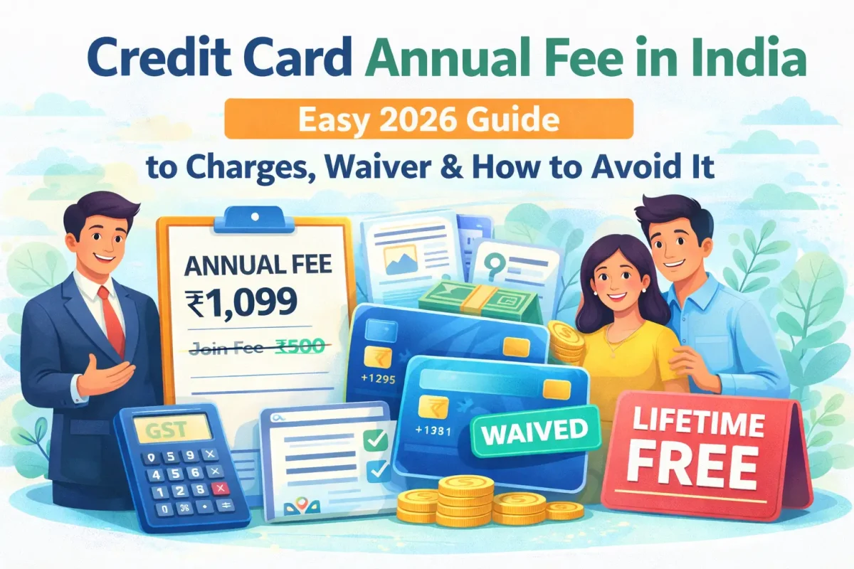 credit card annual fee in India explained with waiver charges and free card options