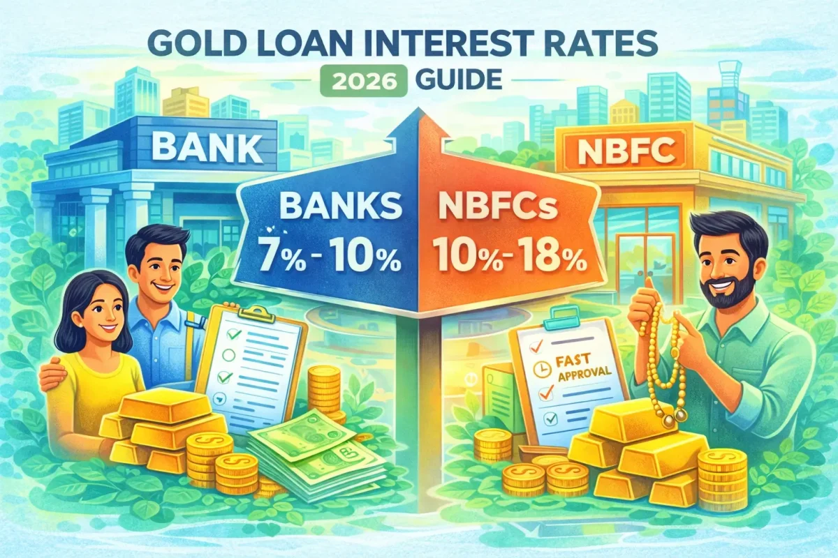 gold loan interest rates india comparison banks vs nbfc gold loan interest rates 2026